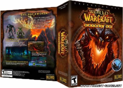 World of Warcraft - Cataclysm [Alpha][enUS] (2010)установленный рабочий клиент, вместе с SandBox'ом (эмулятор сервера)