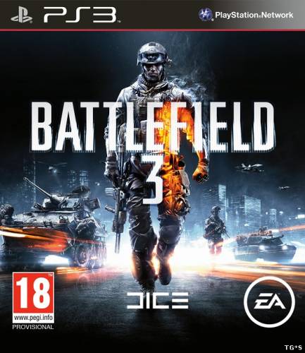 (PS3) Battlefield 3 [2011, Action (Shooter) / 3D / 1st Person] [FULL] [EUR] [MULTi7/RUSSOUND]запуск на 3.55