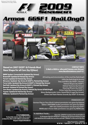 F1 Challenge 99-02 мод TG2009